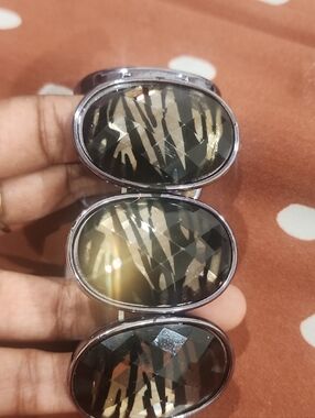 Fashion Women’s Brown Faceted Stone Bracelet